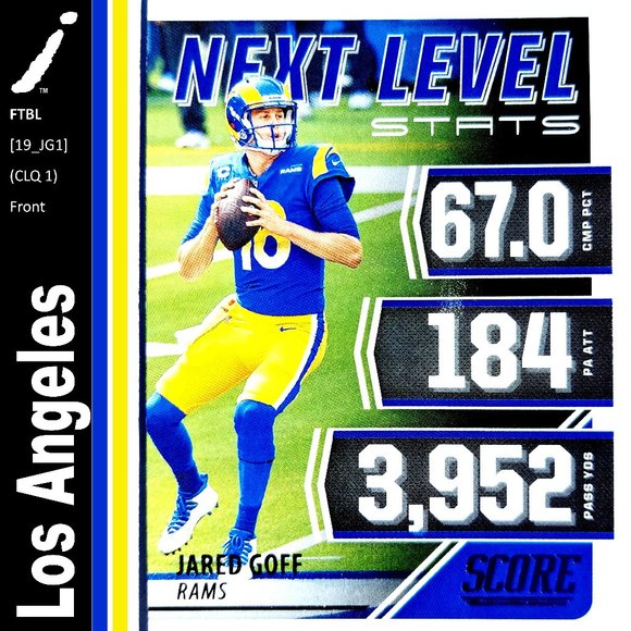 Los Angeles Rams (Jared Goff) - FTBL [19_JG1] Front - Picture 1 of 3